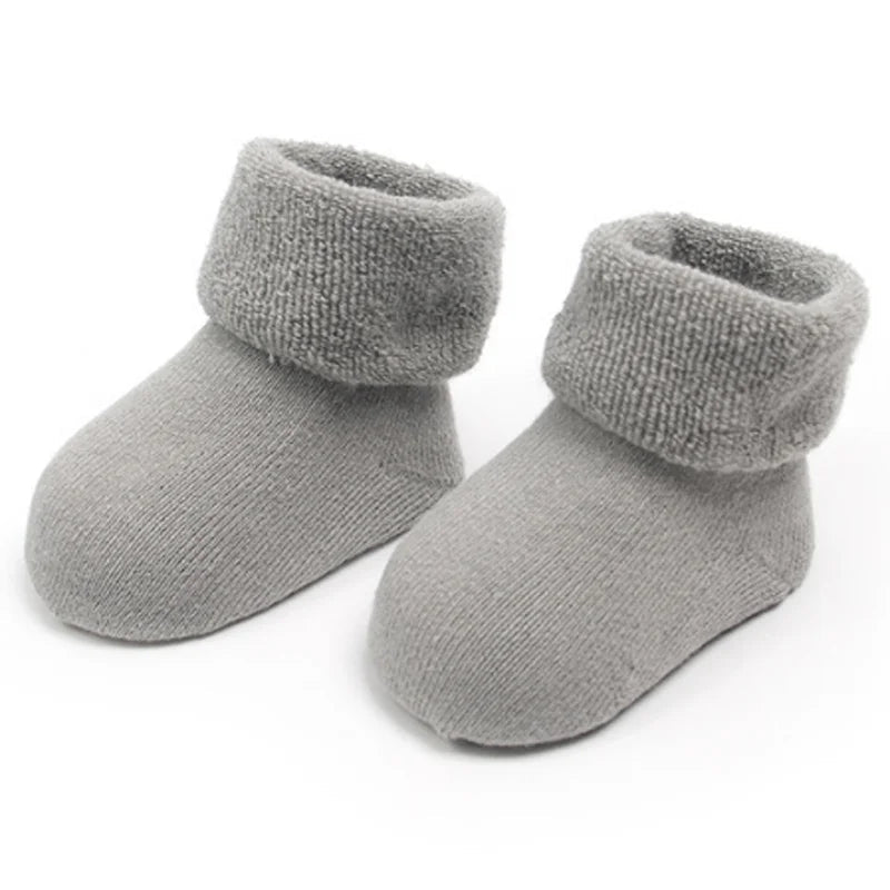 Chaussettes de Naissance Épaisses Pack 3