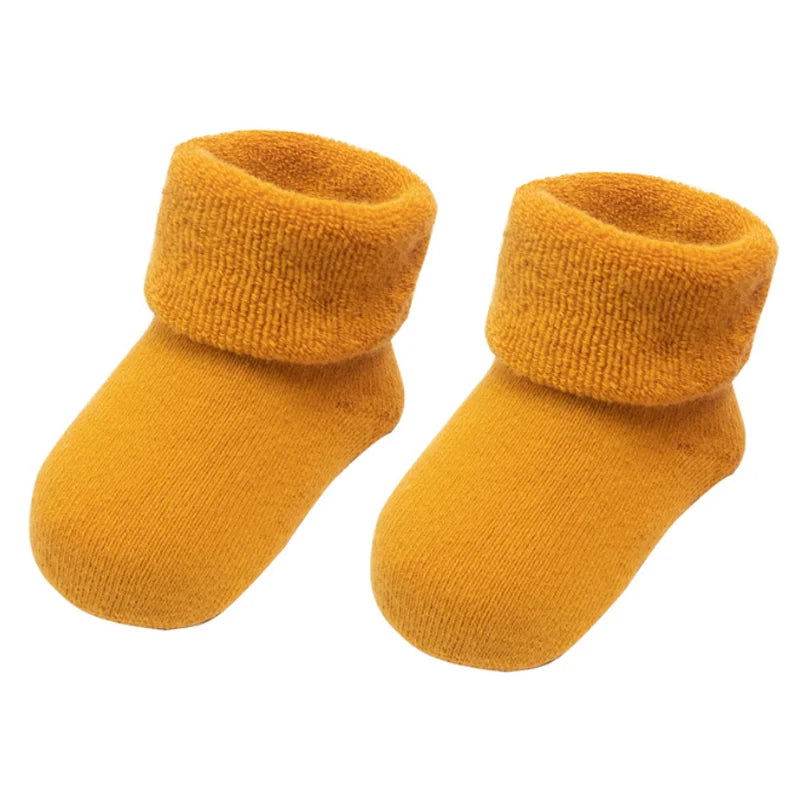Chaussettes de Naissance Épaisses Pack 3
