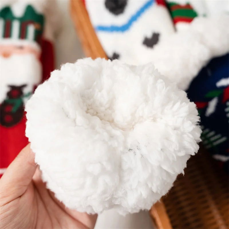 Chaussettes de Noël pour Enfant Bonhomme de Neige