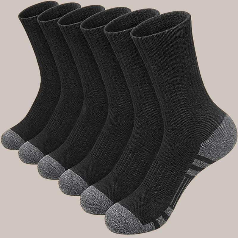 Chaussettes de Sport Noires Pack 6