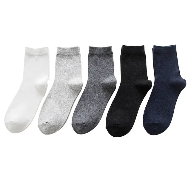 Chaussettes en Coton pour Homme Décontractées Pack 5