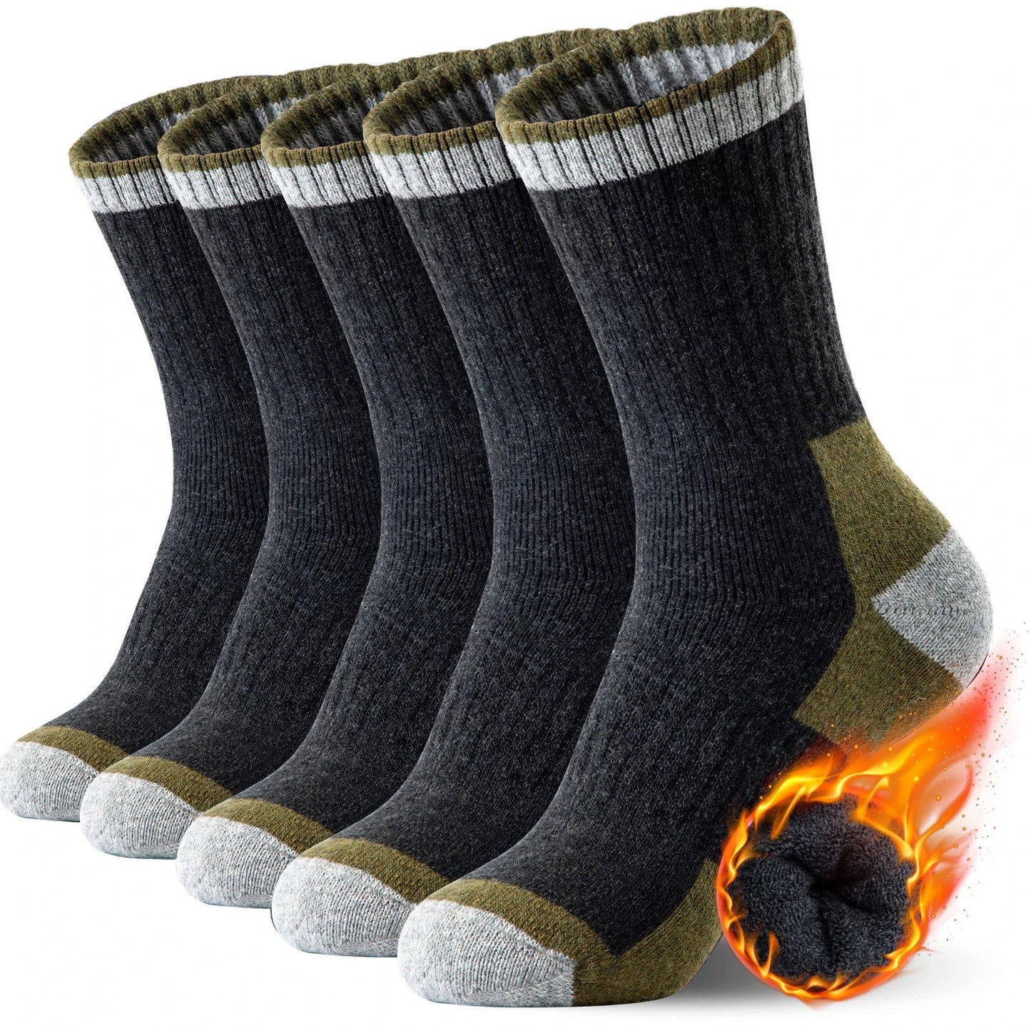 Chaussettes en Laine Anti-Humidité Pack 5