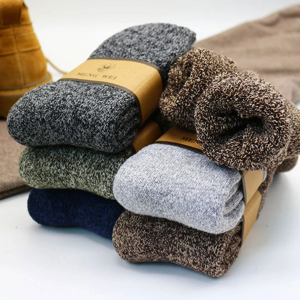 Chaussettes en Laine pour Hommes Pack 5