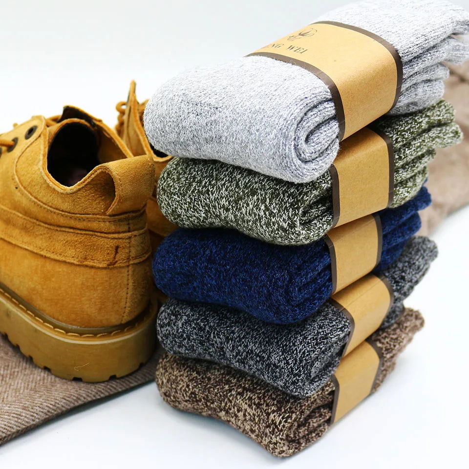 Chaussettes en Laine pour Hommes Pack 5