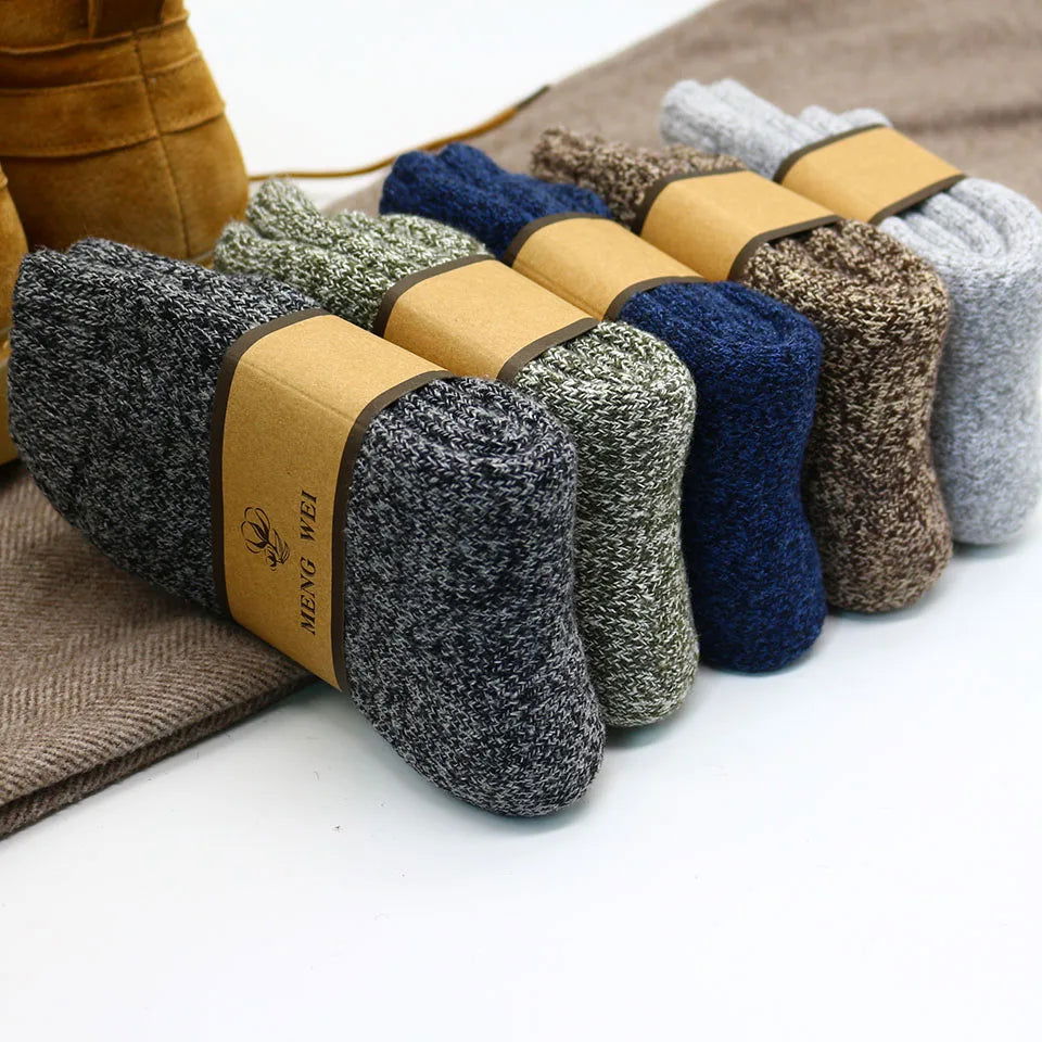 Chaussettes en Laine pour Hommes Pack 5