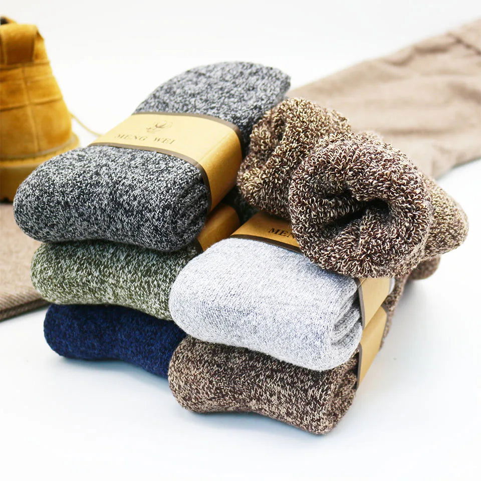 Chaussettes en Laine pour Hommes Pack 5