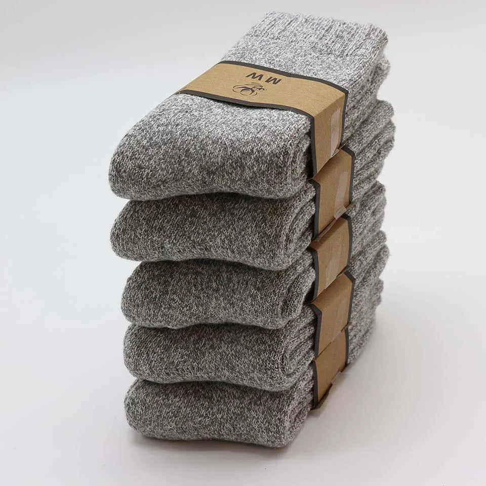 Chaussettes en Laine pour Hommes Pack 5