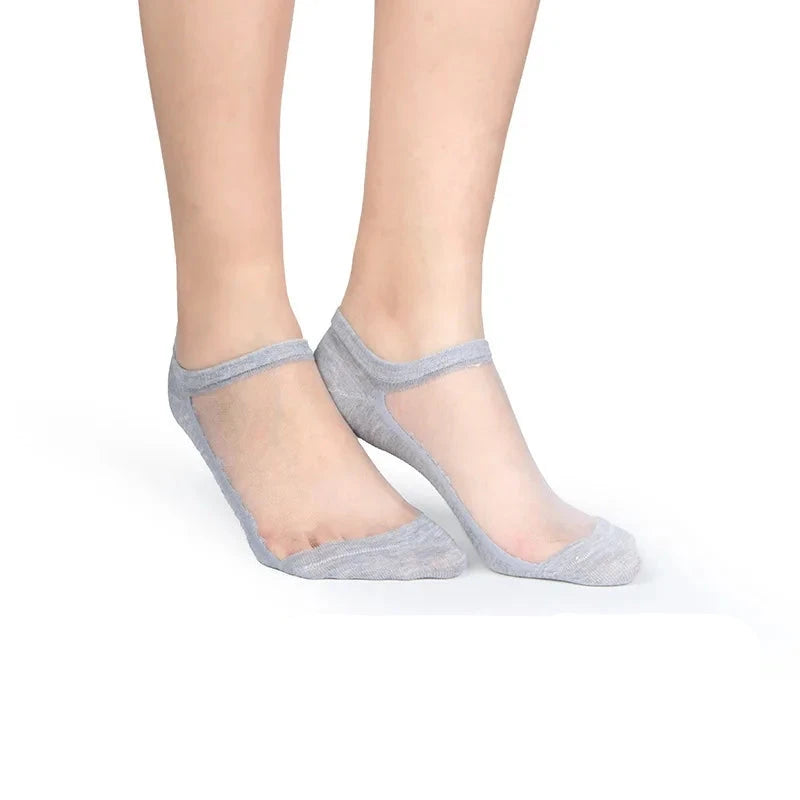 Chaussettes en Soie Transparentes