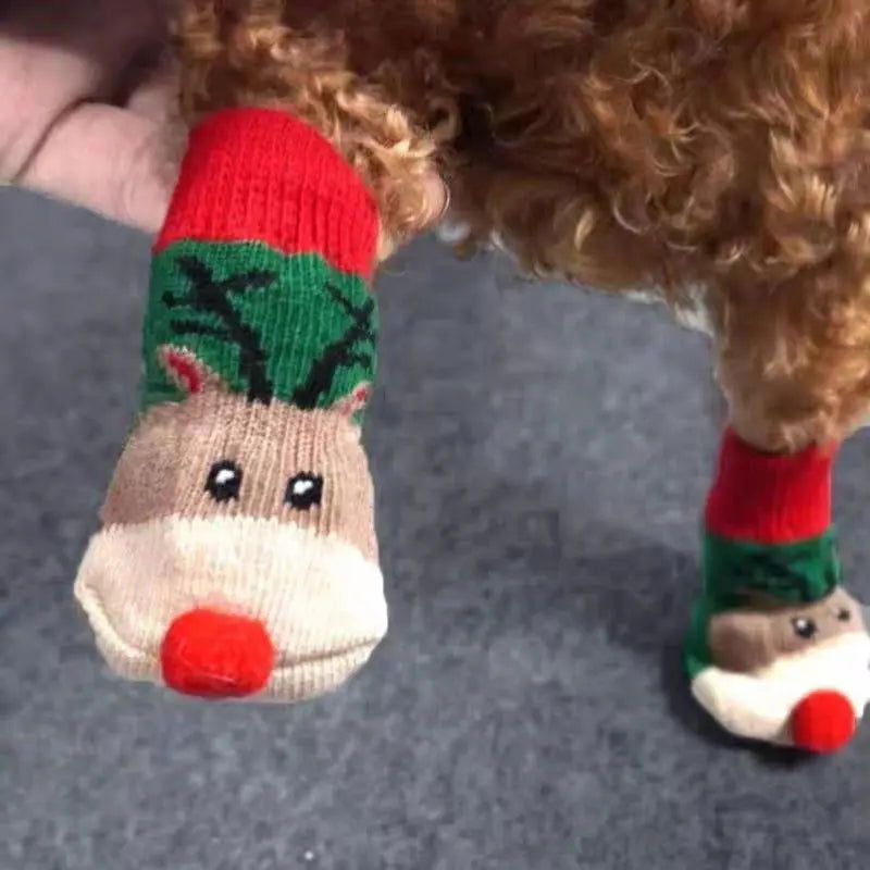 Chaussettes pour Chien Motif Renne