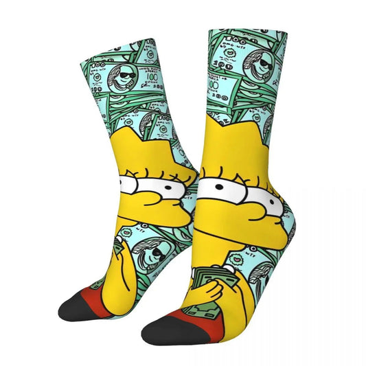 Chaussette Lisa Simpson Argent 