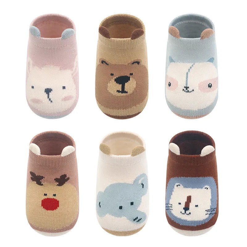 Chaussettes Antidérapantes Bébé Animaux 