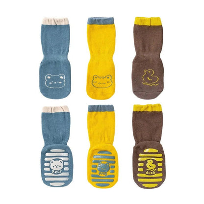 Chaussettes Antidérapantes Bébé Pack 3 