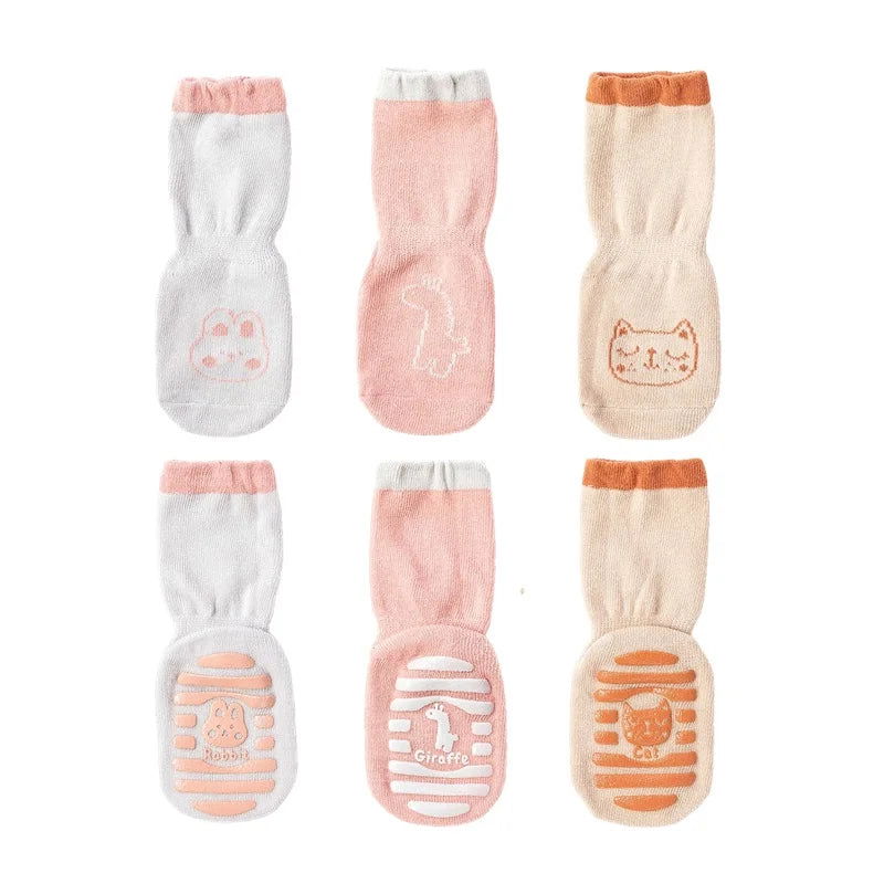 Chaussettes Antidérapantes Bébé Pack 3 