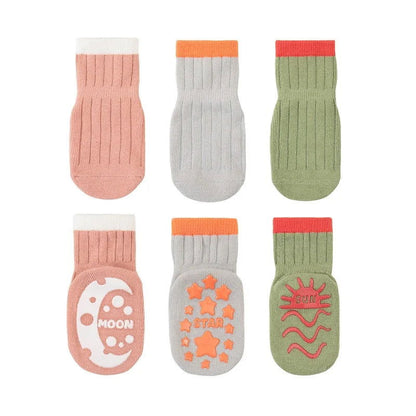 Chaussettes Antidérapantes Bébé Pack 3 