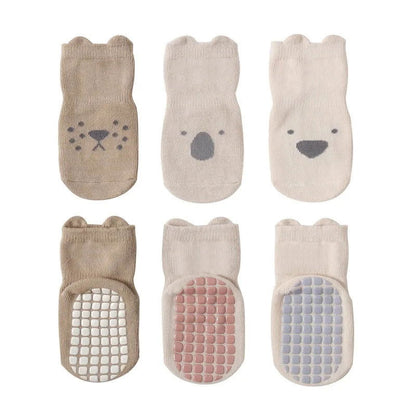 Chaussettes Antidérapantes Bébé Pack 3 