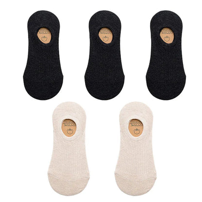 Chaussettes Basses en Coton Pack 5 