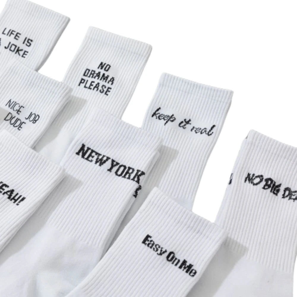 Chaussettes Blanches en Coton 