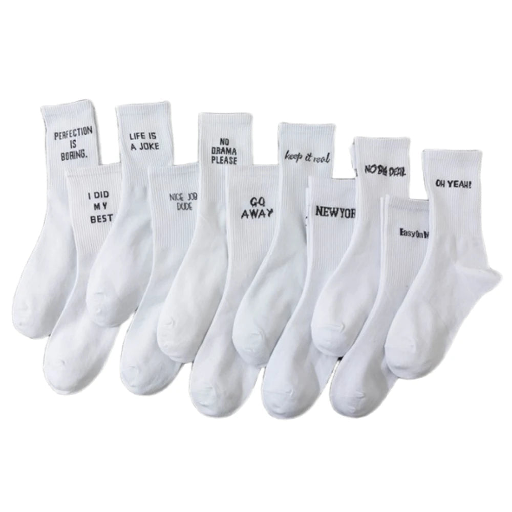 Chaussettes Blanches en Coton 