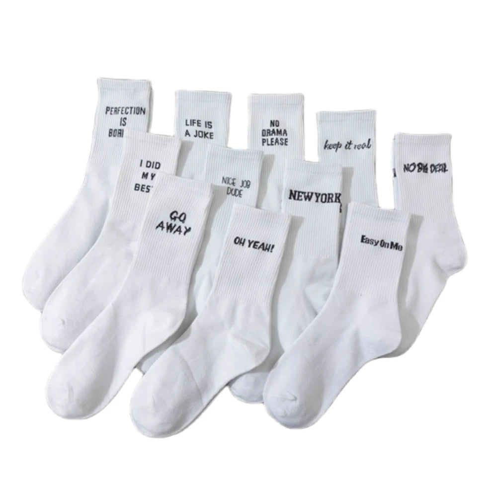 Chaussettes Blanches en Coton 