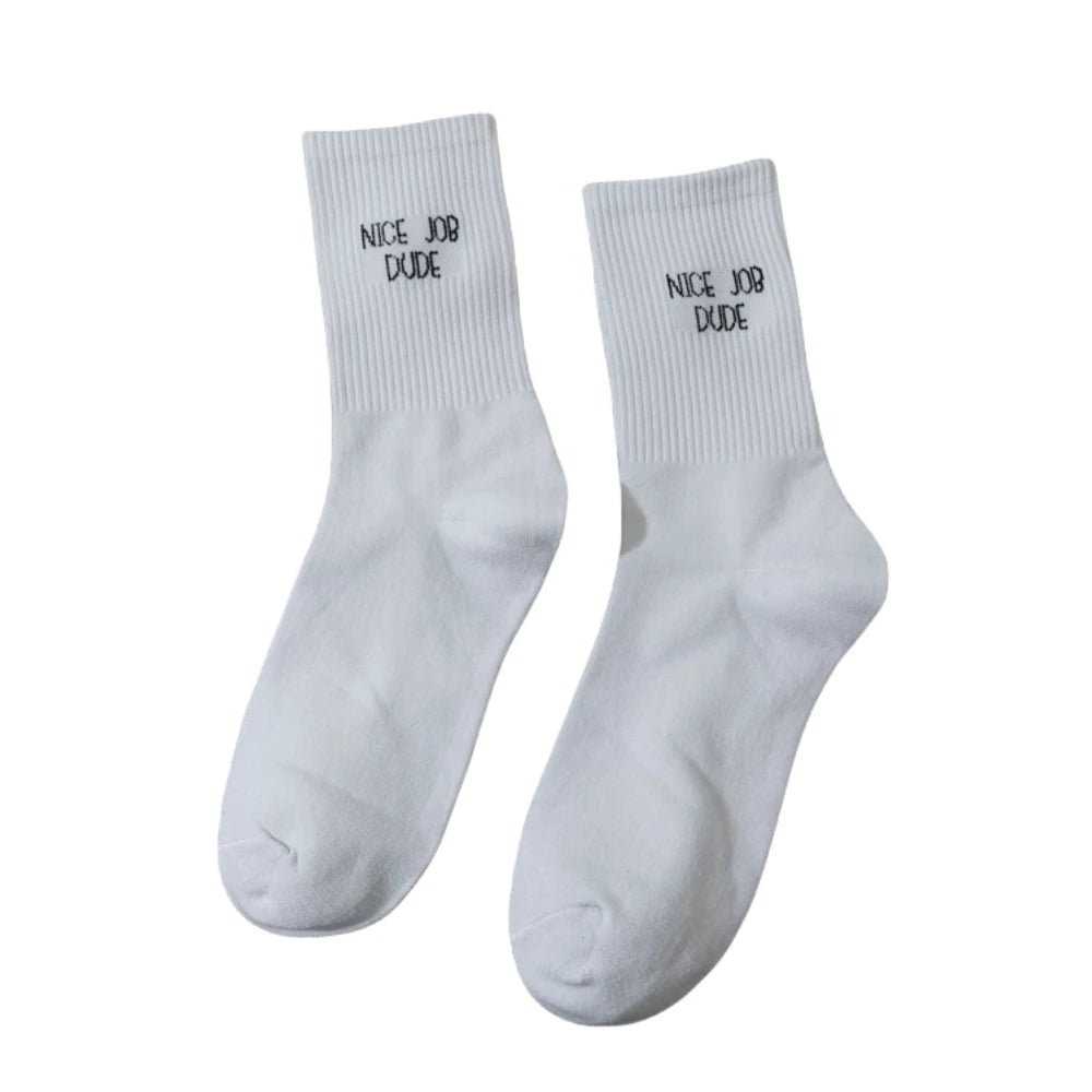 Chaussettes Blanches en Coton 