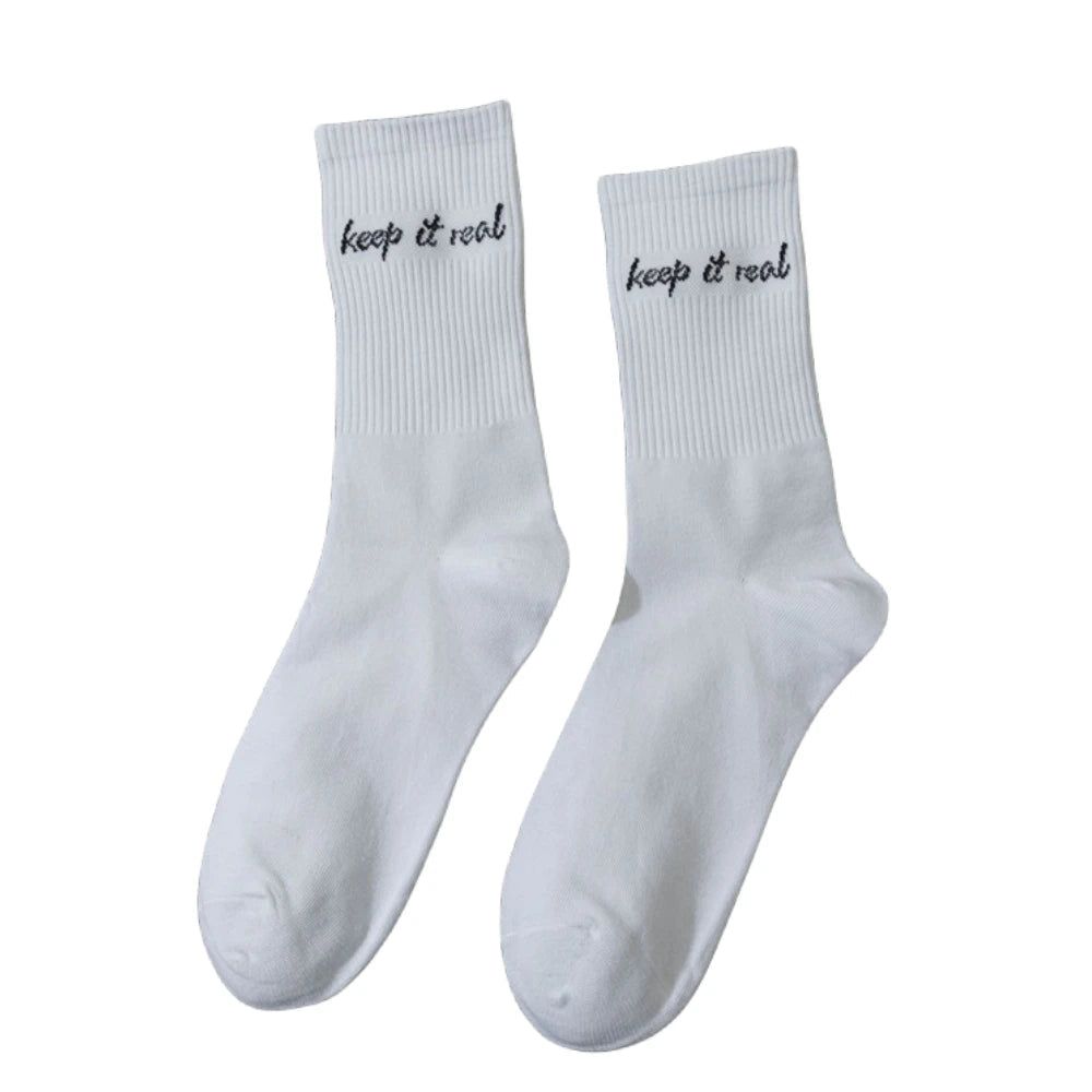 Chaussettes Blanches en Coton 