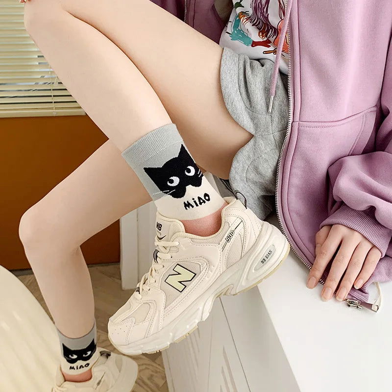 Chaussettes Chat en Coton 