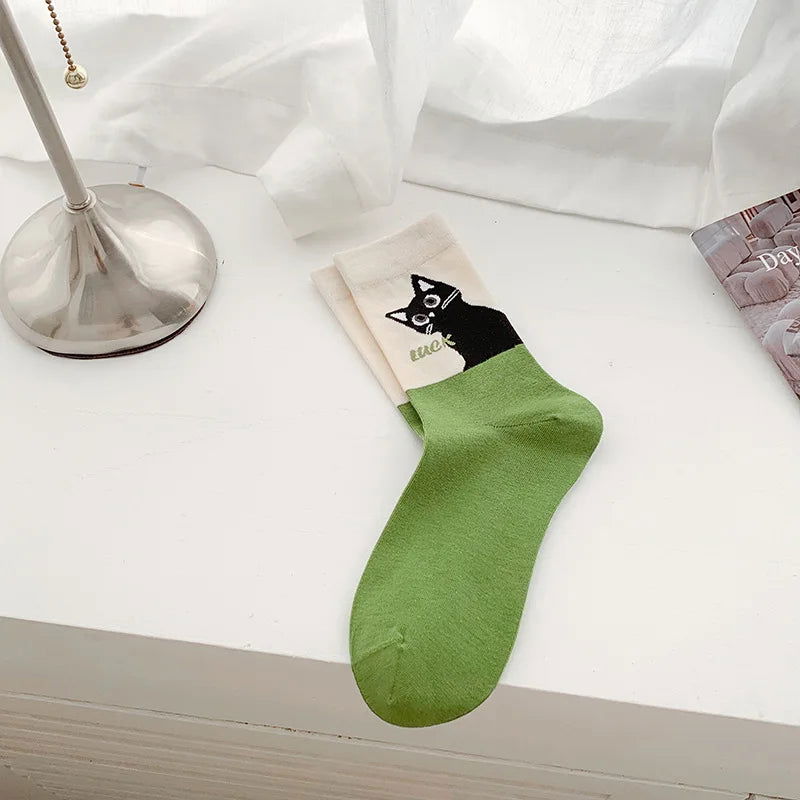 Chaussettes Chat en Coton 