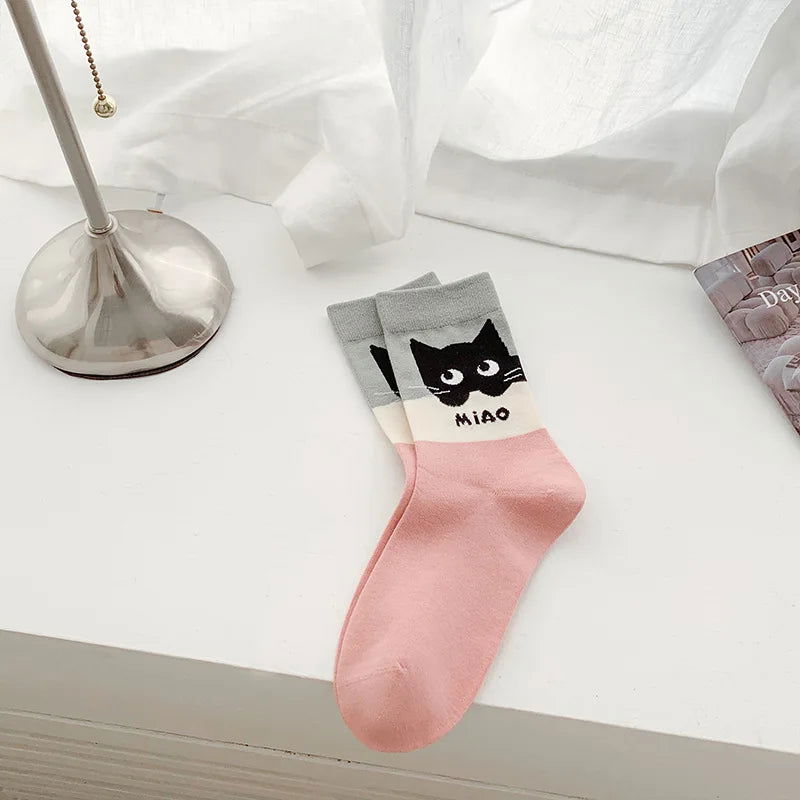 Chaussettes Chat en Coton 