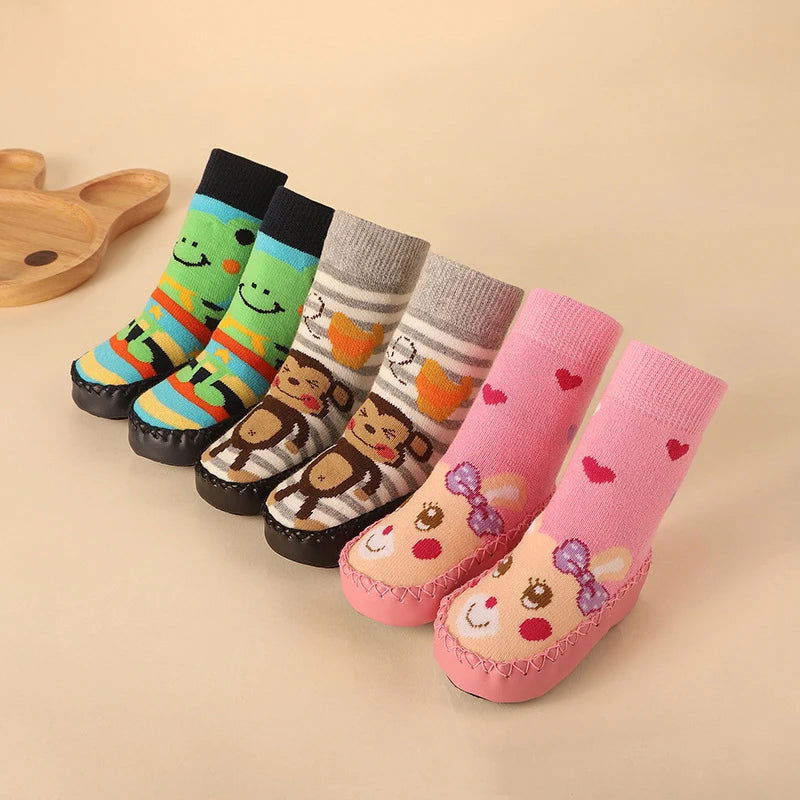 Chaussettes Chaussons Bébé Motif Animaux 