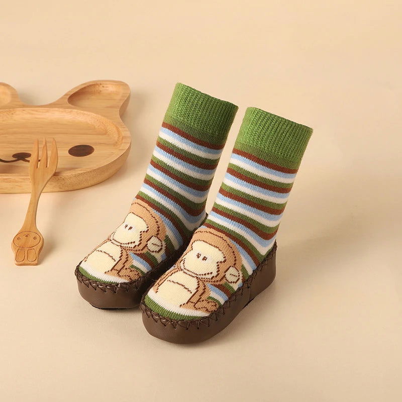 Chaussettes Chaussons Bébé Motif Animaux 