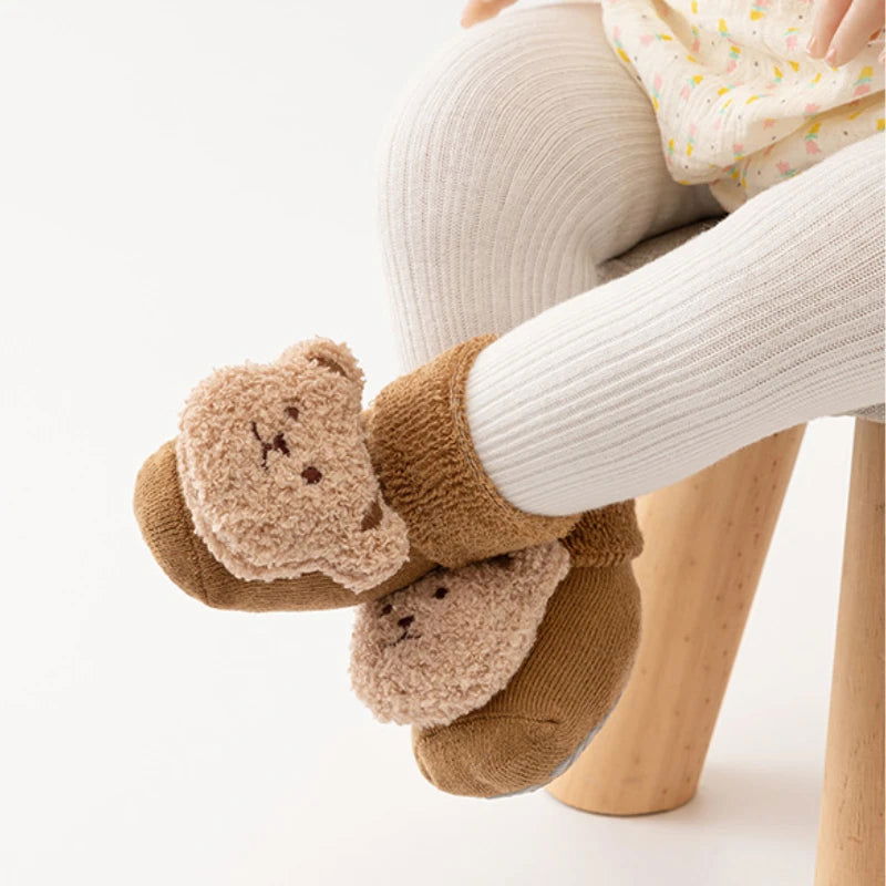 Chaussettes Chaussons Bébé Motif Ours 