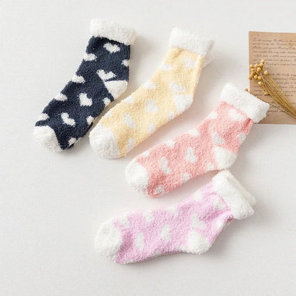 Chaussettes Cœur en Laine 