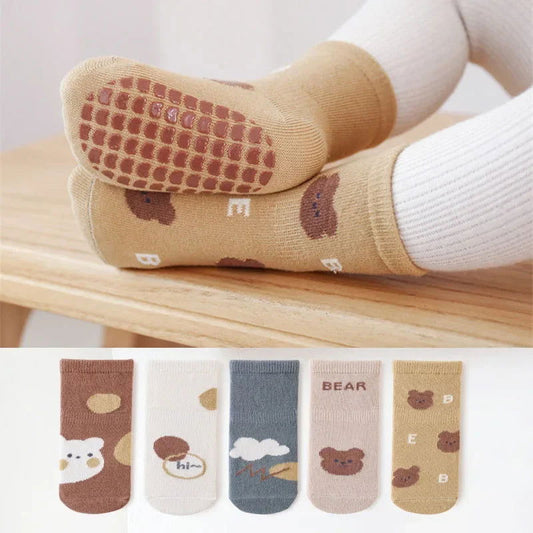 Chaussettes Coordonnantes Antidérapantes pour Bébé 