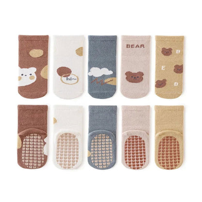 Chaussettes Coordonnantes Antidérapantes pour Bébé 