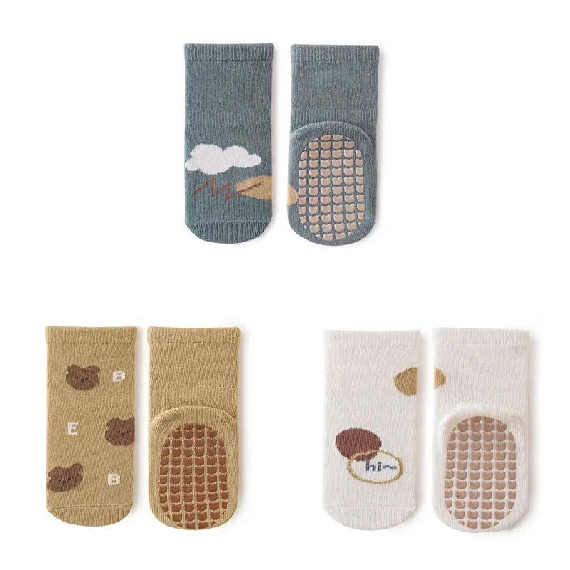 Chaussettes Coordonnantes Antidérapantes pour Bébé 