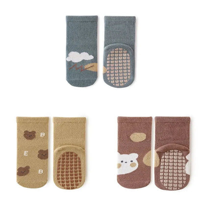 Chaussettes Coordonnantes Antidérapantes pour Bébé 