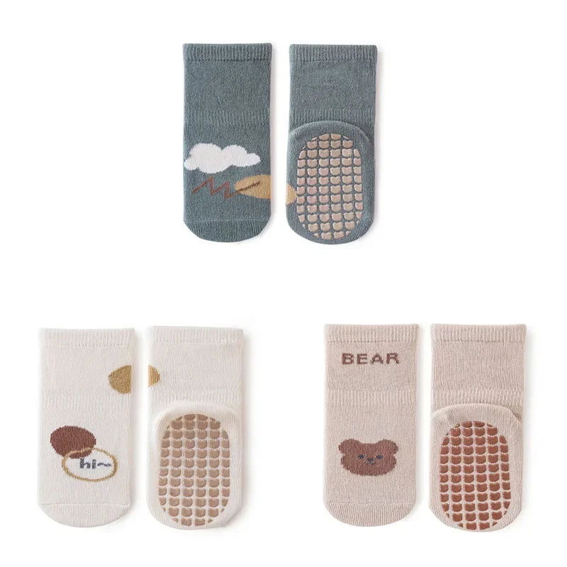 Chaussettes Coordonnantes Antidérapantes pour Bébé 