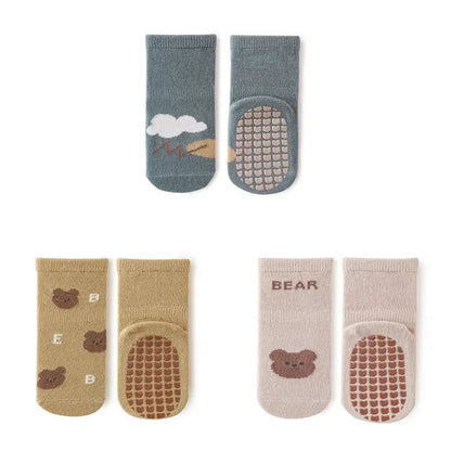 Chaussettes Coordonnantes Antidérapantes pour Bébé 