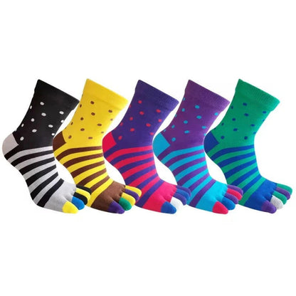 Chaussettes Doigt de Pied Colorées Pack 5 