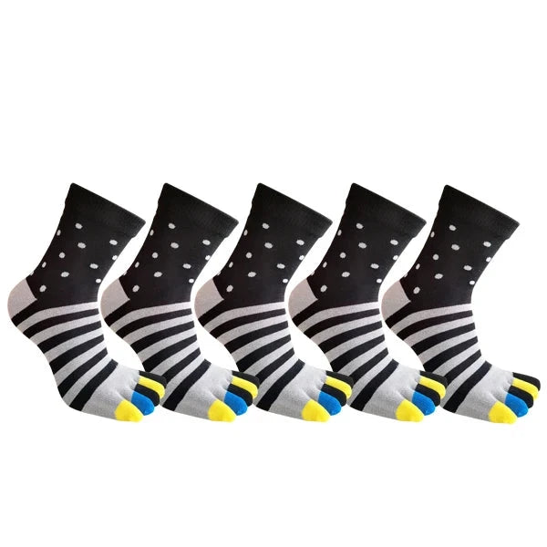 Chaussettes Doigt de Pied Colorées Pack 5 