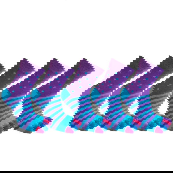 Chaussettes Doigt de Pied Colorées Pack 5 