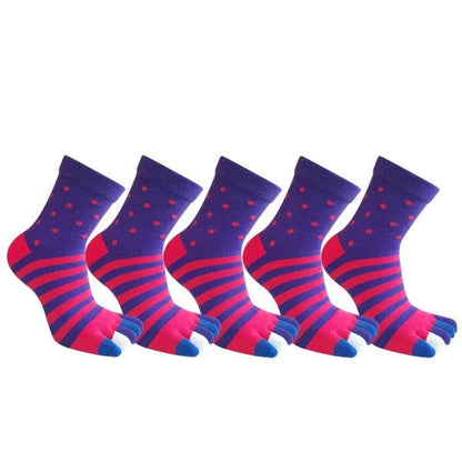 Chaussettes Doigt de Pied Colorées Pack 5 