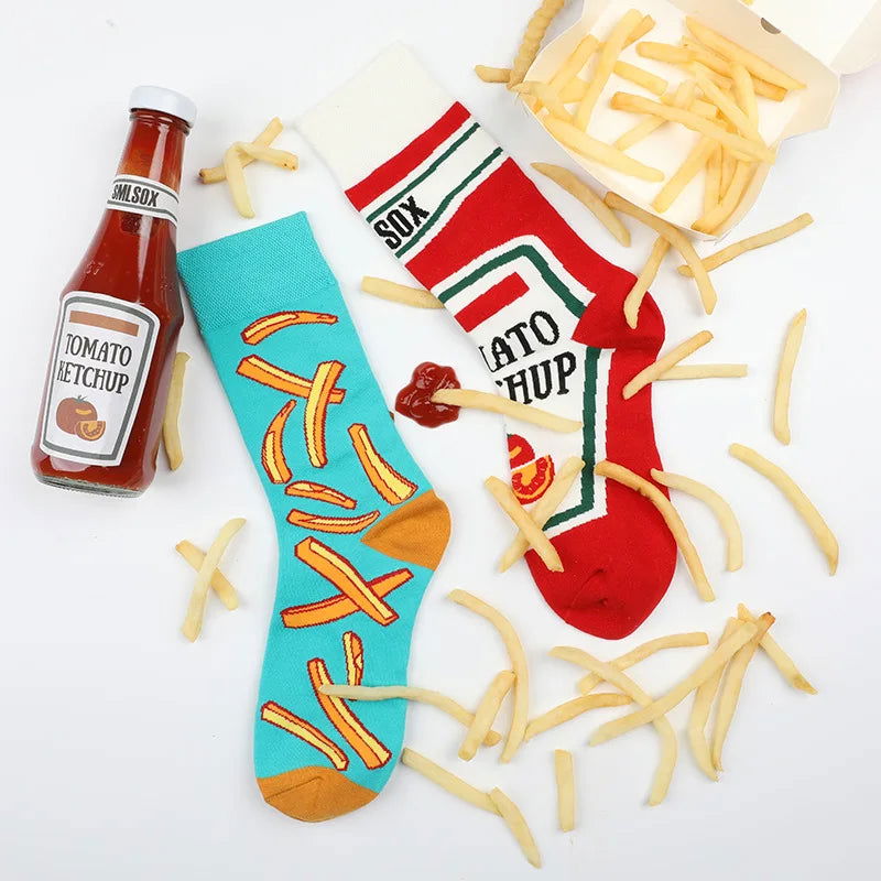 Chaussettes Fantaisie Ketchup 