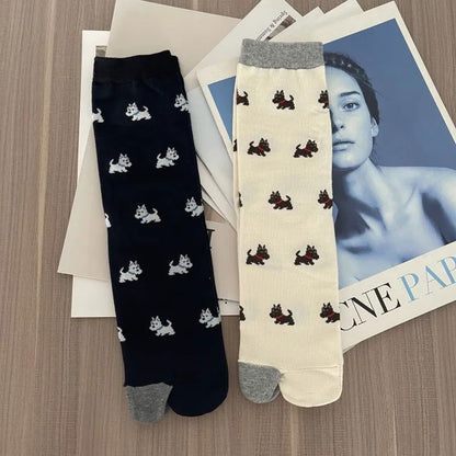 Chaussettes Japonaises Motif Chien 