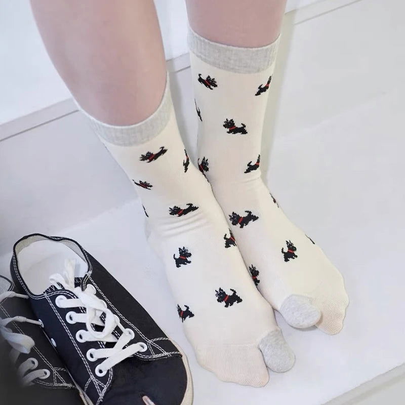 Chaussettes Japonaises Motif Chien 