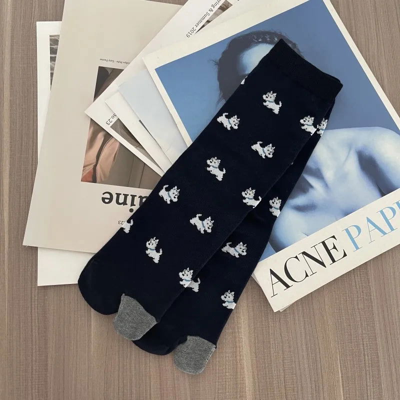 Chaussettes Japonaises Motif Chien 