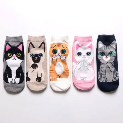 Chaussettes Kawaii Chat Pack 5 