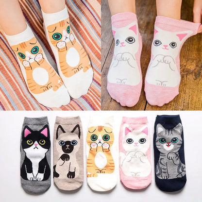 Chaussettes Kawaii Chat Pack 5 