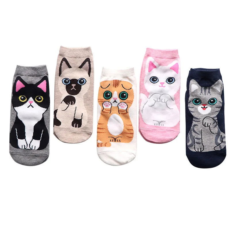 Chaussettes Kawaii Chat Pack 5 