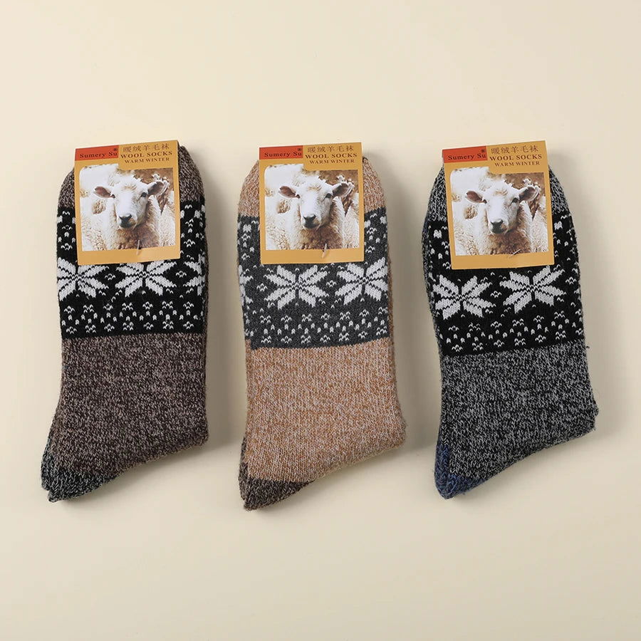 Chaussettes Longues en Laine Pack 5 